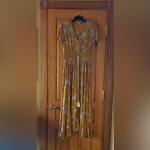 Ladies floral, maxi, boho dress,